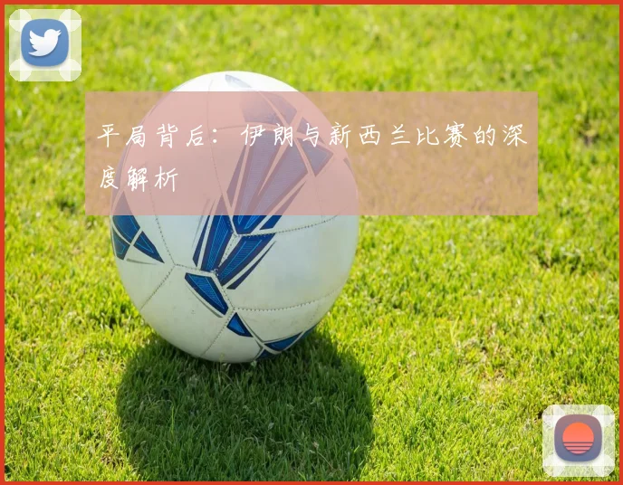 平局背后:伊朗与新西兰比赛的深度解析